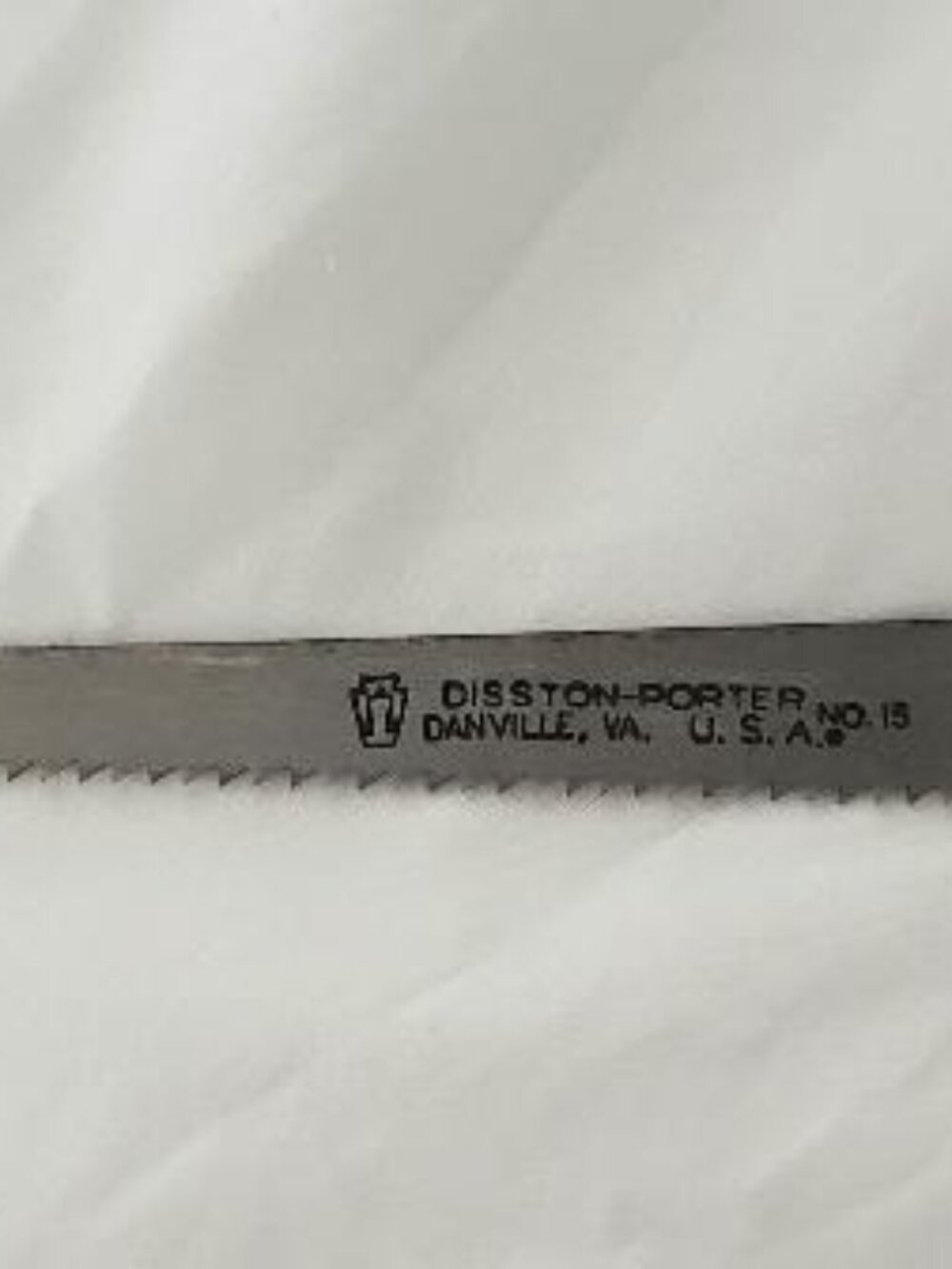 VINTAGE DISSTON-PORTER NO.15 KEYHOLE 12" SAW BLADE